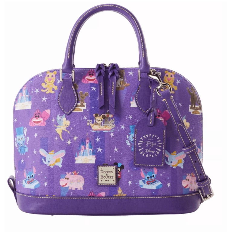 GWセール DOONEY ＆ BOURKE ディズニー　バッグ Disney Parks Dooney & Bourke Satchel Bag by Joey Chou, Purple, New