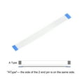 thumbnail image 4 of Uxcell 3.94'' 20 Pins FFC FPC Flat Flexible Cable(A Type) for LCD Laptop Plastic White 10pcs, 4 of 5