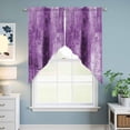 thumbnail image 6 of Purple Kitchen Window Curtains, Swag Curtains Valance for Bedroom Living Room Bathroom, Retro Oil Painting Modern Abstract Art Aesthetics Rod Pocket Window Curtain Block Drapes 2 Panels 28"x36", 6 of 9