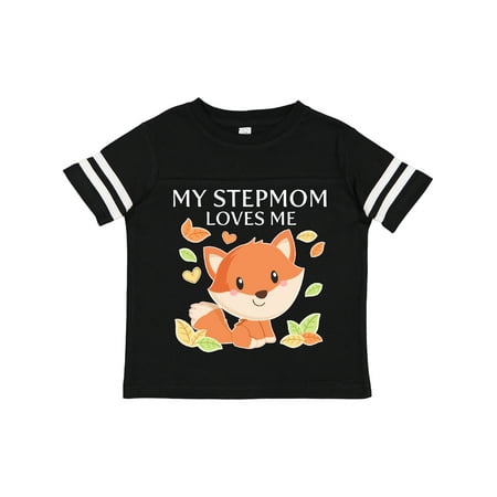 

Inktastic My Stepmom Loves Me- Little Fox Gift Toddler Boy or Toddler Girl T-Shirt