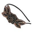 thumbnail image 3 of Sparkling Rhinestone Leaf Headband Hair Band For Women Elegant Hair Accessories For Daily Wear Home Party Wedding Casual Outfits Stretch Headbands for Girls Run Phone Headband Flip Headbands Womens, 3 of 5