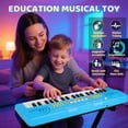 thumbnail image 3 of Teclado Eléctrico Drmukie de 37 Teclas con Micrófono para Niños, 3 of 6
