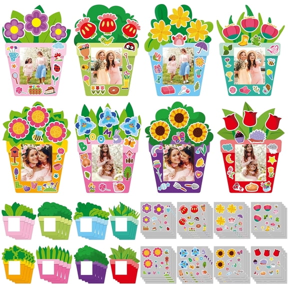 Haooryx 96Pcs DIY Photo Frame Scene Sticker Craft Set for Scrapbooking Decoration