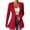 #203-Red, variant on Warop Women's Corduroy Blazer Cardigan Button Front Long Sleeve Open Outwear for Spring Autumn and Office Wear
