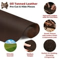 thumbnail image 3 of ELW 24"x24" Pre-Cut Cowhide Dark Brown Leather 9-10 oz 3.6-4mm Calf Hide Full Grain Leather for Tooling, Holsters, Knife Sheaf, Carving, Embossing, Stamping, Collar, Leash, Crafting, 3 of 10