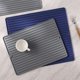 thumbnail image 1 of 4 Style Silicone Square Dish Drying Mat Drain Pad Water Filter Table Placemat Kitchen Heat Resistant Protection Kitchen Sink MatBlue 45x40cmL He Qiyong unisex, 1 of 1