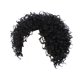 thumbnail image 1 of Peluca de Seda de Alta Temperatura - 8in Rizos Ondulados Negros, Gorro Ajustable - Resistente al Calor, Aspecto Natural para Cosplay y Uso Diario, 1 of 7