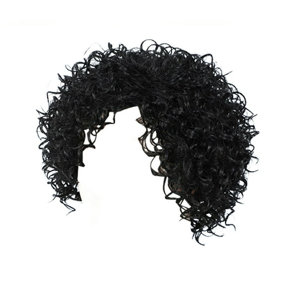 Fashion Short Curly Wigs for Black Women Human Hair Non Lace Glueless with Bangs 8in