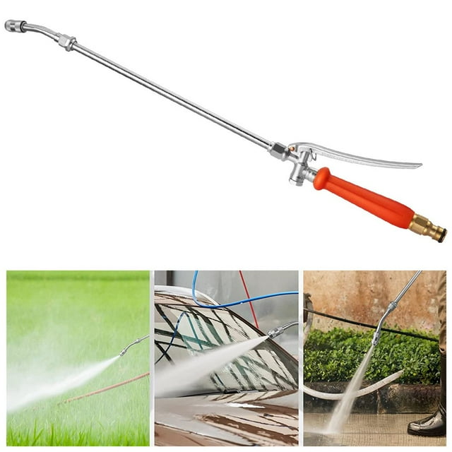AMERTEER RV Water Heater Tank Rinser Adjustable Copper Handle Tube Water Tank Flusher Leakproof Car Water Sprayer Portable Watering Spray Nozzle Washer for Cleaning RV Water Heater Tank C