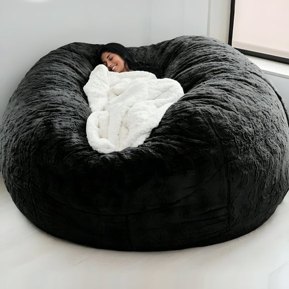 LAMIRO Beanbag Chair,Oversized Bean Bag Chair with Inner Bag for Bedroom College Dorm,Living Room Furniture Sofa,Washable Comfy Velvet Suede