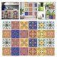 thumbnail image 2 of 10 Uds. De pegatinas para azulejos contra salpicaduras de estilo mexicano, pegatinas para suelo y escaleras, murales de pared removibles impermeables, 2 of 3