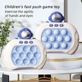 thumbnail image 4 of Rompecabezas de burbujas con astronauta para niños, juego de descompresión para niños, juguete para empujar rápidamente, juguete para hacer estallar burbujas con luz, juguetes para golpear a un topo, 4 of 4
