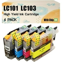 LC101 LC103 Ink Cartridges Compatibles for Brother MFC-J4310DW J4410DW J4510DW J4610DW J4710DW J6520DW Printers Combo Pack*1