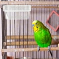 thumbnail image 2 of 2 cuencos de plástico para comida de pájaros, soportes para jaulas de pájaros, comederos para jaulas de pájaros., 2 of 6