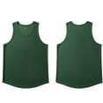 thumbnail image 3 of Mlzmgr Mens Running Tank Tops Breathable Workout Sleeveless Tops Loose Lightweight Tee Solid Color, 3 of 3