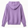 thumbnail image 7 of TGSLY Women's Drawstring Hooded Sweater Coat Comfy Soft Button Down Long Sleeve Knit Cardigan Relaxed Casual Solid Color Fall Winter Jackets L, 7 of 7