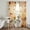 Creamy Yellow, Pumpkin Orange, variant on Thanksgiving Maple Leaves Sheer Curtains 63 Inch Length 2 Panels Set, Orange Pumpkin Berries Gray Wooden Window Treatment Rod Pocket Curtains Sheers Drapes for Bedroom/Living Room/Kitchen 52x"63"x2