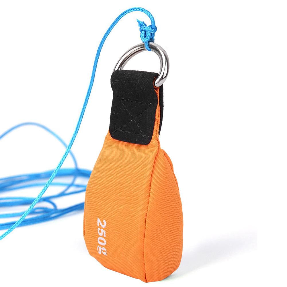 Orange Nylon Multi-Purpose Climbing Tree Throwing Rope Bag Adventure Tossing Bag Small Sandbag for Rock Climbing 