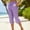 Purples, variant on Summer Capris for Women New Stripe Capris for Women Lightweight Linen Loose Fits Capris Elastic Waist Straight Leg Casual Pants with Cropped Pockets