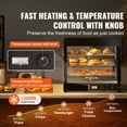 thumbnail image 2 of KFFKFF 3-Tier Commercial Food Warmer Display Countertop Pizza Cabinet with Light, 2 of 9