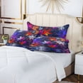 thumbnail image 6 of Abstract Colorful Snowflakes Plush Pillow Cases Standard Size Ultra Soft Warm Pillowcases with Zipper 20"x26", 6 of 9