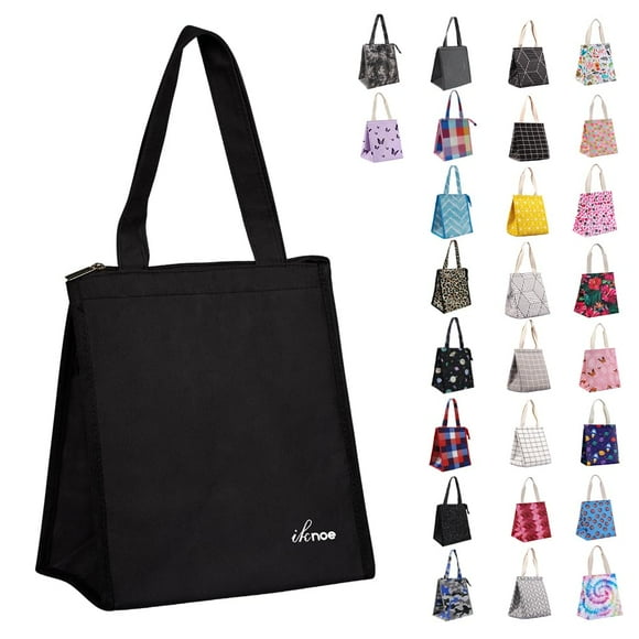 Bolsa Térmica iknoe para Almuerzo 9L Plegable y de Apertura Amplia para Mujer