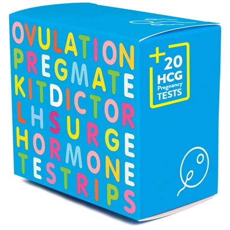 PREGMATE 100 Ovulation LH And 20 Pregnancy HCG Test Strips Predictor Kit (100 LH + 20 (Best Saliva Ovulation Test)
