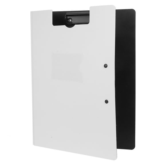 White Dual Clips Clipboard for Office Use Foldable A4 Size Document Folder with Long-lasting