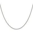 thumbnail image 2 of Avariah Diamonds Solid 10k White Gold 1.1mm Box Chain - 24", 2 of 8