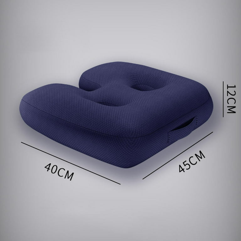 Car Booster Seat Cushion Angle Lift Seat Pad Driving Thickened Portable  Blue Style B 