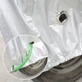 thumbnail image 2 of FUEENIRVA Silver Motorcycle Cover with Buckle and Strap Design for Uv Rain and Snow Protection, 2 of 8