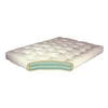 8" Double Foam & Cotton #611 Twin XL Tan Microfiber Futon Mattress-Color:Tan Microfiber,Material:Cotton,Quantity:1