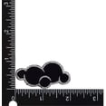 thumbnail image 2 of Black Cloud - Silver Lining - Small - Iron on Applique - Embroidered Patch, 2 of 4