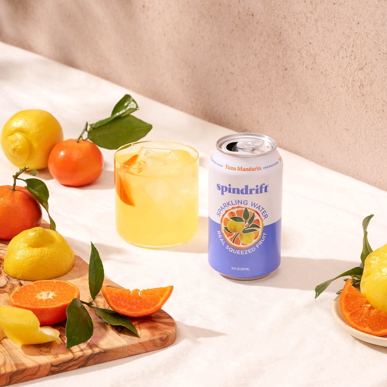 Spindrift Yuzu Mandarin Sparkling Water, 12 fl oz, 8 Pack photo 8