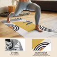 thumbnail image 4 of Orange Boho Geometric and Plant Pattern Hot Yoga Mat Towel Non Slip for Hot Yoga - Quick-Drying Yoga Mat Cover with 4 Corner Pockets with Travel Bag - Hot Yoga Towel Non Slip 70"x26", 4 of 6
