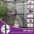 thumbnail image 5 of FASCK 2 Tier Cat Cage Indoor, Kitten Kennel Condo DIY Pet Playpen with Ladder for Small Animals Puppy Rabbit Bunny Squirrel, 5 of 7
