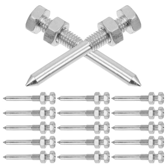 20 Pcs Lawn Spikes Shoe Spikes Aerating Shoes Sandals Spikes Shoes Spikes for Snow Man