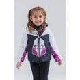 thumbnail image 2 of Marvel Spidey and His Amazing Friends Ghost-Spider Little Girls Zip Up Puffer Jacket Toddler to Big Kid, 2 of 5