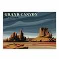 thumbnail image 1 of Canyon Cutting Board, Major Canyon Shadows and Contrasts with Digital Added Dimesions Print, Decorative Tempered Glass Cutting and Serving Board, Small Size, Blue Orange, by Ambesonne, 1 of 1