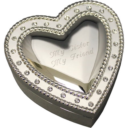"My Sister, My Friend" Heart Trinket Box