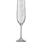 Red Vanilla Viola Optic Fluted Champagne Glass (Set of 6) by Red Vanilla