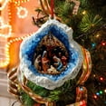 thumbnail image 3 of NWOKYZGH Religious Gifts for Women Christian - Nativity Ornaments & Scenes for Christmas Tree - Religious Christmas Decorations, Crystal Stained Acrylic-Look Christian Ornaments, 3 of 6