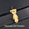 thumbnail image 1 of Colgante de acero inoxidable para niños y niñas, collar personalizado para mujeres y niños, collares con cuentas de fecha y nombre grabado, regalo de joyería familiar Dengxun unisex, 1 of 2