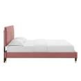 thumbnail image 5 of Modway Phillipa Performance Velvet Full Platform Bed in Dusty Rose, 5 of 9