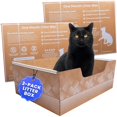 thumbnail image 1 of Caja de arena desechable para gatos Kitty Poo Club, a prueba de fugas, paquete de 2, 1 of 7