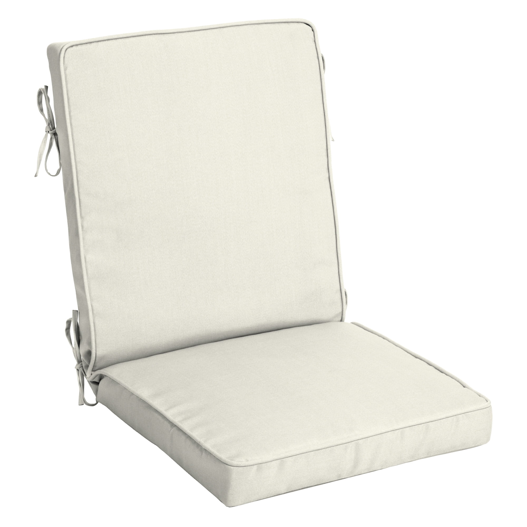 Arden Selections 44" x 20" White Solid Print Rectangle Chair Outdoor