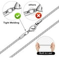 thumbnail image 5 of 2/3 Pcs Cross Necklace for Men, Silver Black Gold Cross Chain Necklace, Stainless Steel Cross Pendant Jewelry Gifts for Men 16-30 Inches, 5 of 6
