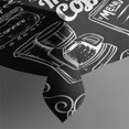 thumbnail image 3 of Coffee House Chalkboard Tablecloth,Oil Proof Spill Proof Polyester Table Cover for Rectangle Tables,Durable Tableclothes Cute Tablecloths for Birthday Picnic Wedding Tea Party Decorations, 3 of 5
