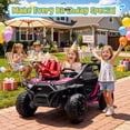 thumbnail image 6 of Joyracer 800W 24V Ride on Toys UTV for Kids, 2-Seater, 4WD Power Car Wheels with Remote Control, Bluetooth Music, Rear Storage Box, Four-Wheel Suspension, LED Lights, Pink, 6 of 10
