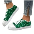 thumbnail image 5 of Women's Glitter Sparkly Sneakers Lace up Lightweight Comfortable Fashion Casual Walking Shoes, 5 of 7